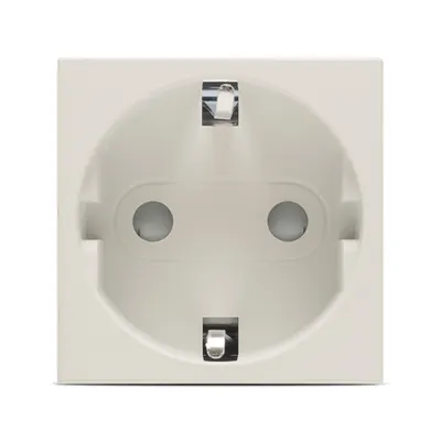 Moda Voice, priza Schuko protectie copii 2M, bej mat, Elbi