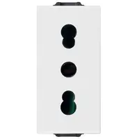 Priza 1 modul standard italian Vimar Neve Up 09203, 2P+E 16A P17/11 alb