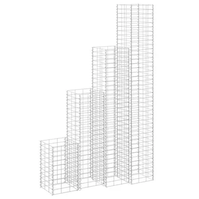 vidaXL Straturi înălțate gabioane 4 buc. 30x30x50/100/150/200 cm fier
