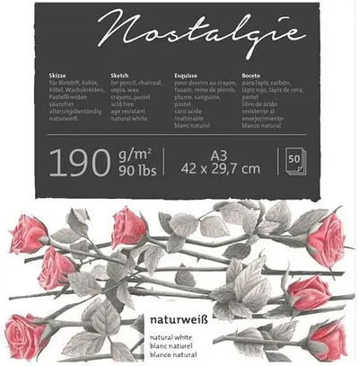 Caiet de schițe Hahnemuhle - Nostalgie, A3, 50 foi