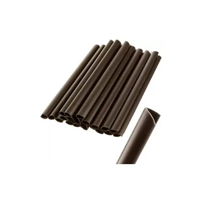 Cleme fixare panou gard, set 10 bucati, maro, PVC