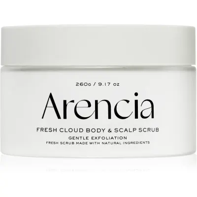 Arencia Fresh Cloud White Tea & Neroli crema delicata pentru exfoliere pentru corp si par 260 g