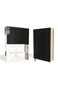 NIV, Journal the Word Bible, Hardcover, Black, Red Letter Edition, Comfort Print: Reflect, Take Notes, or Create Art Next to Your Favorite Verses