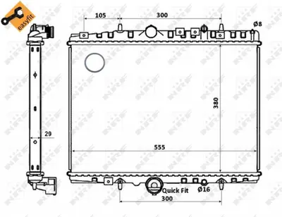 Radiator motor potrivit CITROEN C5, C5 I; PEUGEOT 406, 607 1.8-2.2