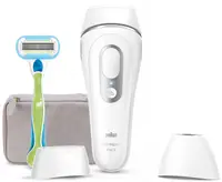 Fotoepilator Braun - IPL PL3132, 3 viteze, 300 000 impulsuri, alb/argintiu