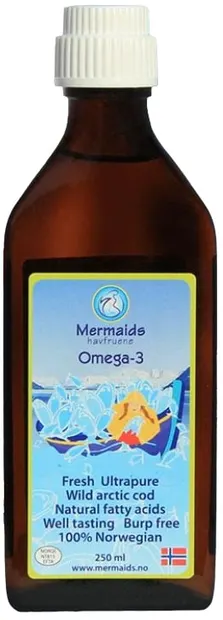 Ulei de pește Omega-3, 250 ml, Havfruene Mermaids