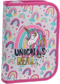 Penar școlar echipat Play - Unicorns are Real, 1 fermoar