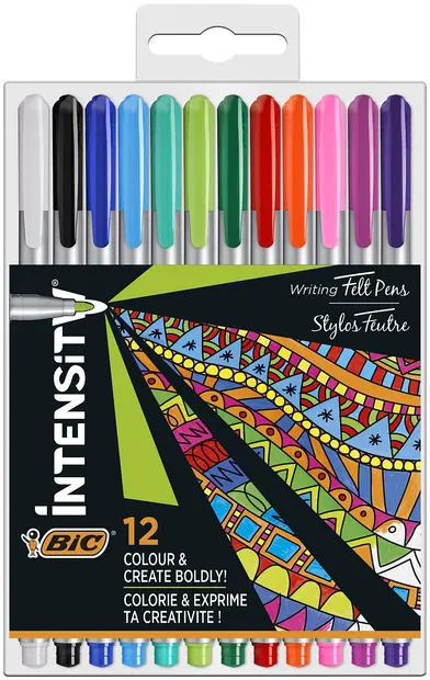 Set de linere colorate BIC Intensity - 0.8 mm, 12 buc