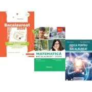 Pachet Bacalaureat 2026. Limba si literatura romana, Matematica M2 Profil Stiinte ale naturii. Teste si Fizica