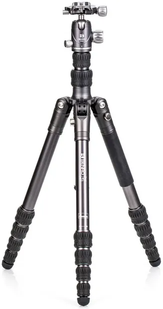 Trepied Benro - Bat One 15A + VX20, 37-165 cm, argintiu