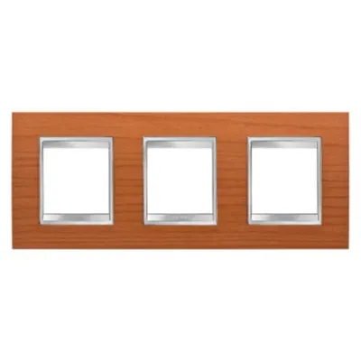 Placa ornament CProiector HORUS LUX international - IN TECHNOPOLYMER finisaj lemnING - 2+2+2 modul HORIZONTAL - CHERRY - CProiector HORUS