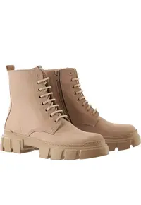 Ghete pentru dama - Hogl - casual - piele nabuc - bej