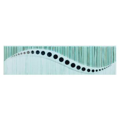 Brau decorativ faianta baie / bucatarie Naz Green 6.5 x 25