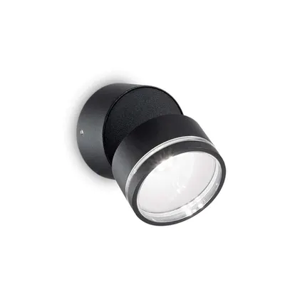 Corp de iluminat decorativ pentru exterior OMEGA AP ROUND NERO 4000K