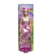 Papusa Barbie cu parul blond si roz, Barbie