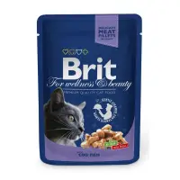 Hrana umeda pentru pisici Brit Premium Adult cu cod 100 gr