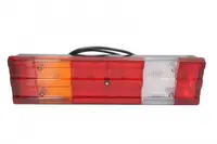Stop spate stanga (24V, cu intermitent, cu far de ceata, lumina de marsarier, cu stop, lumina de parcare, cu iluminare placuta, lungime cablu: 1,2m) potrivit MERCEDES MK 07.87-09.96