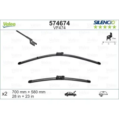 Lamela stergator VALEO 574674