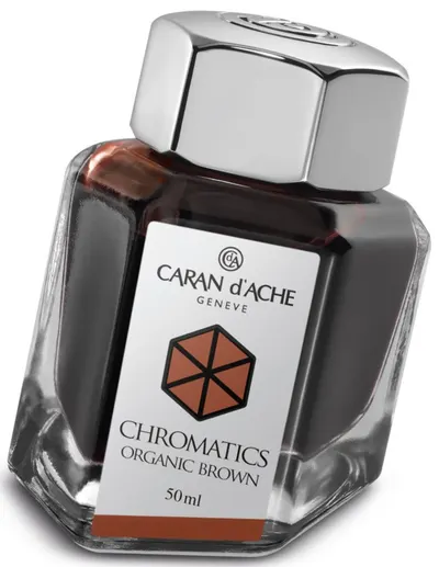 Cerneala pentru stilou Caran d'Ache Chromatics – Maro, 50 ml