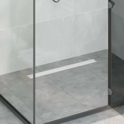 vidaXL 2 în 1 Drenaj pentru duș Argintiu 70 cm Oțel inoxidabil 304