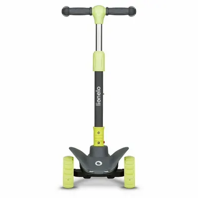 Trotineta Lionelo Timy Verde cu 3 roti LED, ghidon reglabil, pliabila, platforma antiderapanta, greutate suportata 50 kg, varsta 3 ani+
