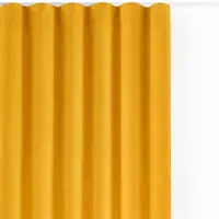 Draperie galben-muștar dimout (semi-opacă) din catifea 140x175 cm Velto – Filumi