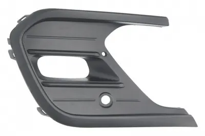 Element bara fata stanga (cu orficii lampa ceata, cu orificii senzori parcare, plastic, negru) potrivit VW POLO VI AW 01.21