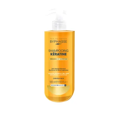 Sampon pentru par uscat cu keratina Sublim Protect, 500ml, Byphasse