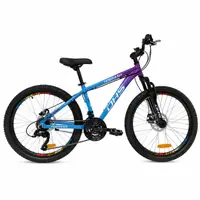 Bicicleta Copii Dhs Terrana 2423B, model 2026 - 24 Inch, Violet-Albastru