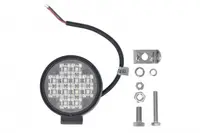 Lumina lucru (LED, 9 12 24 32V, 12W, 1000lm, numar diode: 12, inaltime: 94,6mm, adancime: 30mm, diametru: 77,5mm, lungime cablu: 0,2m)
