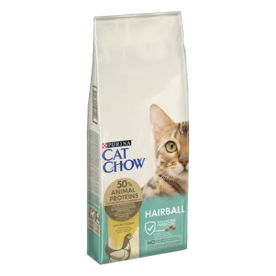 PURINA CAT CHOW Hairball Control, Pui, 15 kg