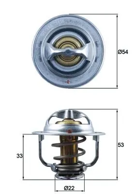 Termostat Lichid Racire (89 C) Potrivit Chevrolet Cruze, Trax; Opel Astra G, Astra G Classic, Astra G Kombi, Astra H, Astra H Classic, Astra H Gtc, Astra H Kombi, Astra J 1.7d 02.00