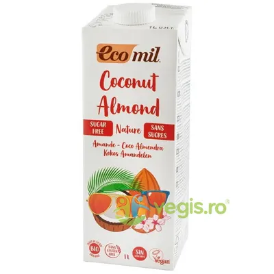 Bautura Vegetala de Cocos cu Migdale fara Gluten Ecologic/Bio 1L