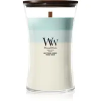 Woodwick Trilogy Driftwood Shores lumânare parfumată cu fitil din lemn