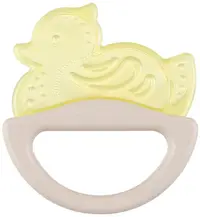 Inel gingival din silicon cu zornaitoare Canpol - Rață, galben