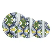 Set veselă cu 18 piese din ceramică Villa Altachiara Taormina