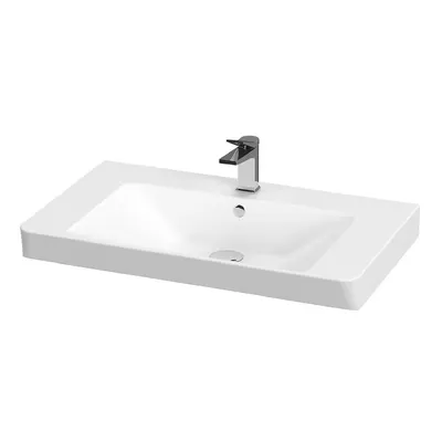 Lavoar suspendat alb 81 cm, dreptunghiular, Cersanit Mille