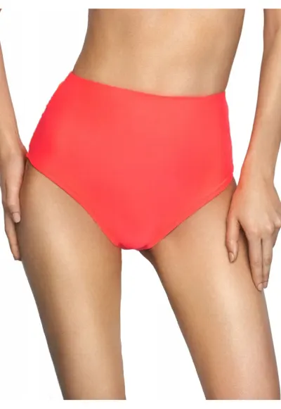 Slip inot cu talie inalta Bahamas 2 - Poliamida/Elastan - Lime - Coral