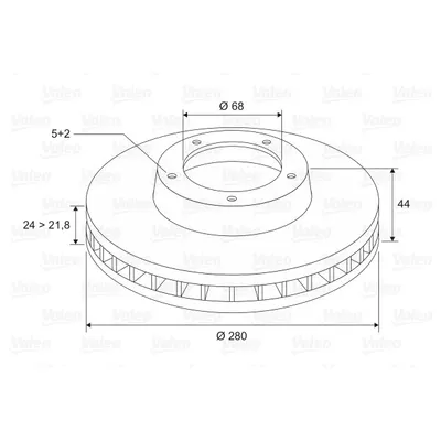 Disc frana VALEO 197192