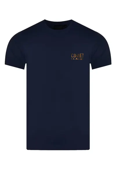 Tricou barbati - D001061-B001 - bleumarin - material bumbac