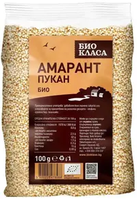 Amarant, popcorn, 100 g, Bio Class