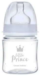 Biberon anticolici Canpol Easy Start - Royal Baby, albastru, 120 ml