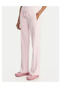 Pantaloni dama - material poliester - roz