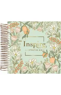 NLT Dayspring Inspire Illustrating Bible, Filament-Enabled Edition (Spiral Bound, Mint Floral Garden)