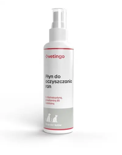 VETINGO Lichid curatare rani caini si pisici 100 ml
