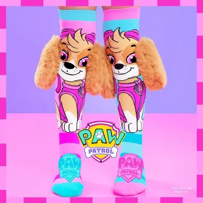 Șosete lungi colorate Madmia PAW PATROL pentru fete 3-5 ani