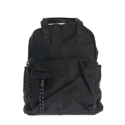 Rucsac negru casual cu compartimente multiple