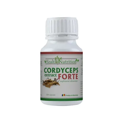 Cordyceps Extract Forte 100% natural, 120 capsule, Health Nutrition