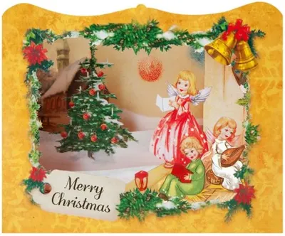 Felicitare Gespaensterwald 3D - Merry Christmas, ingeri