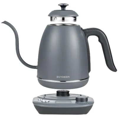 Fierbător electric BUYDEEM - K821, 1000W, 0.8L, Gri cerneală